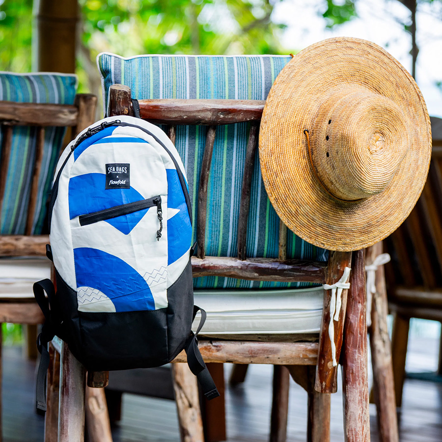 A vintage backpack from Sea Bags