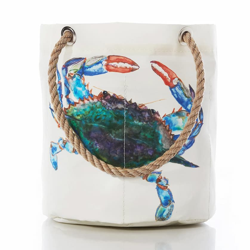 Watercolor Crab Beverage Bucket