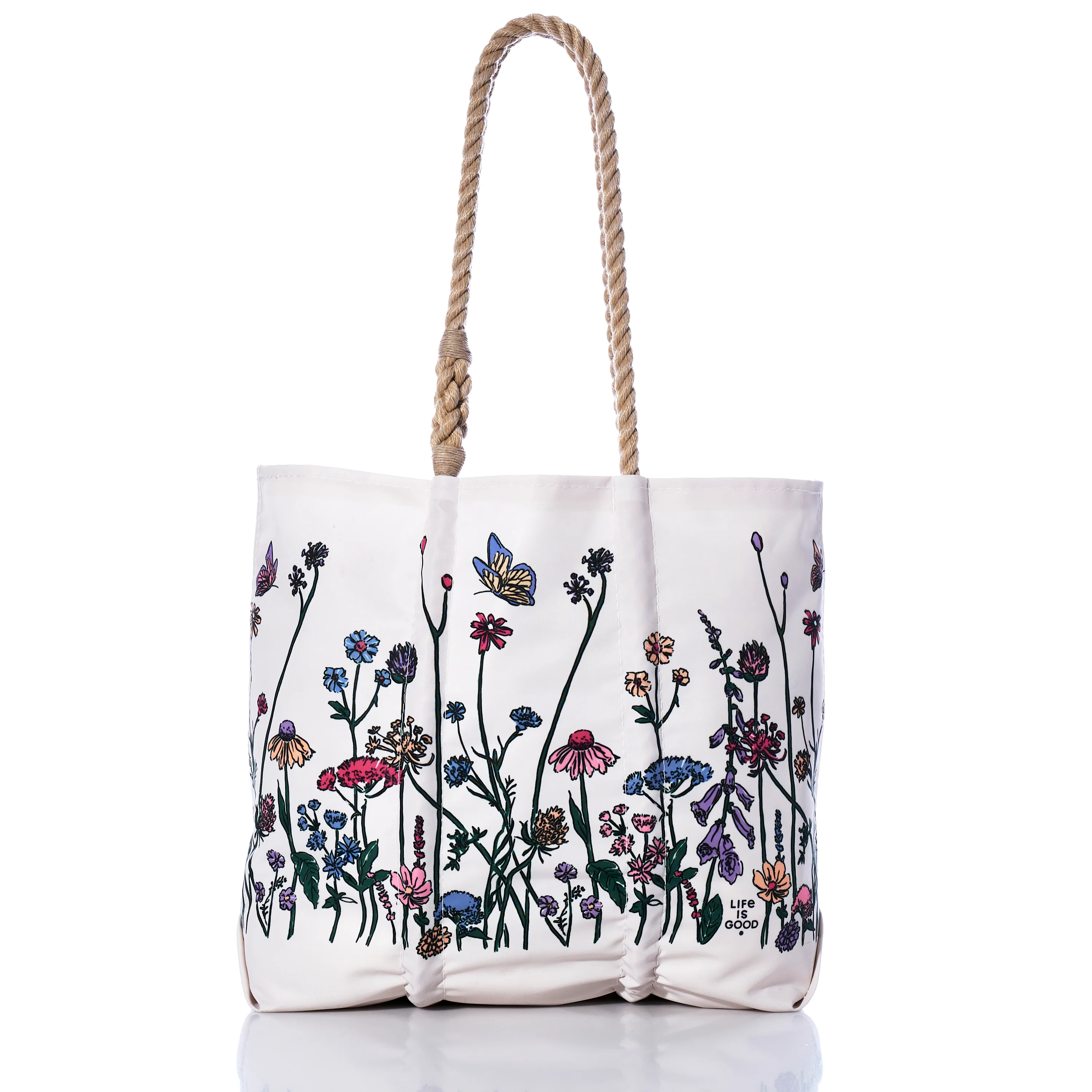 Image of Life is Good Wildflowers Medium Tote