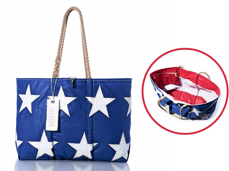 Auction Vintage Stars and Stripes Tote #2