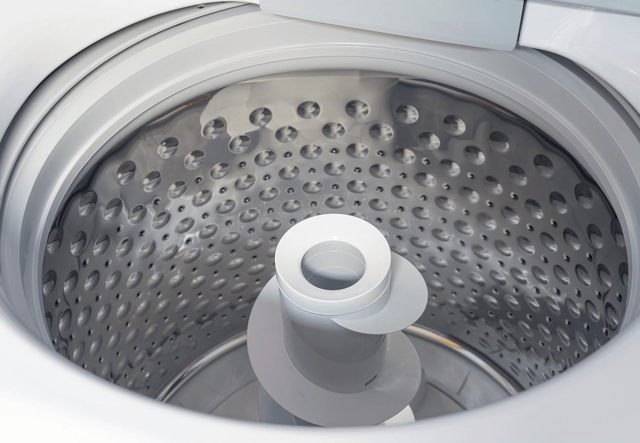 A stainless steel drum of a washing machine