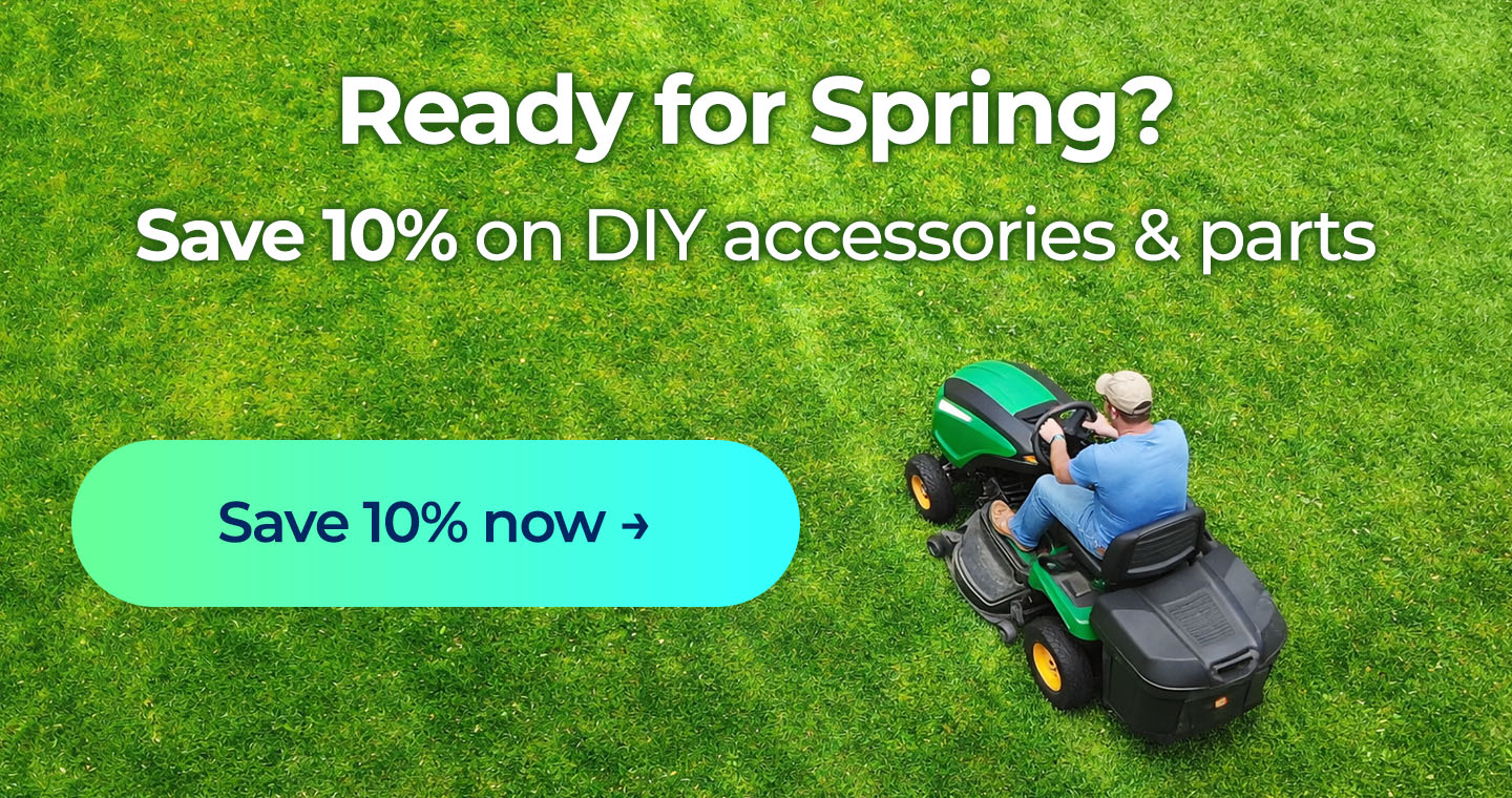 Ready for Spring? Save 10% on DIY accessories and parts. Button: Save 10% now