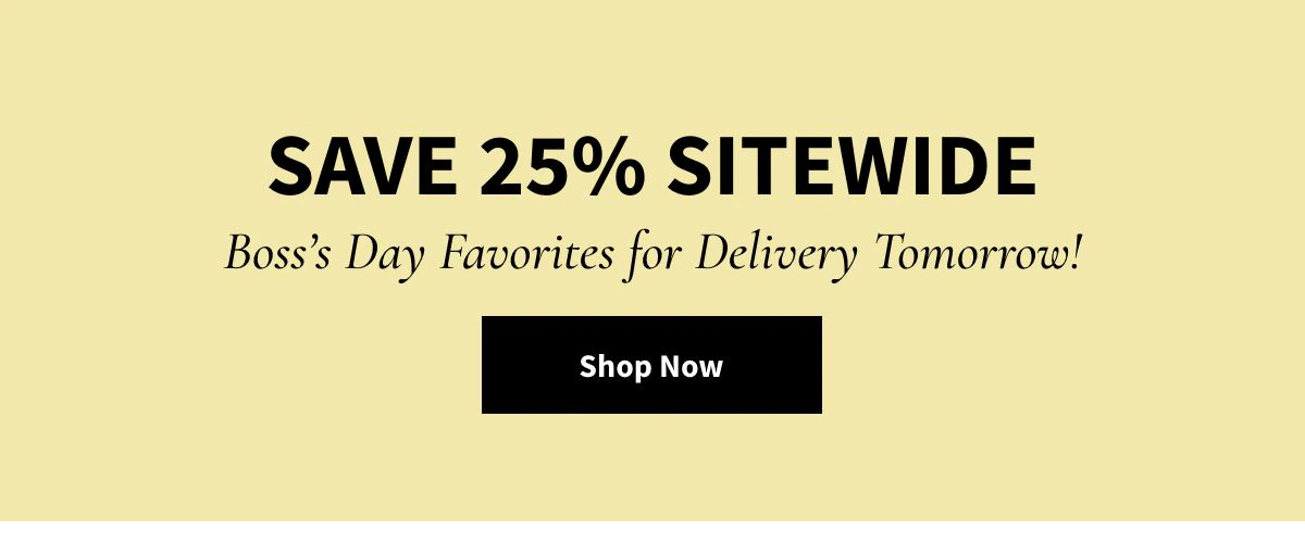 Save 25% Sitewide! Shop Now »