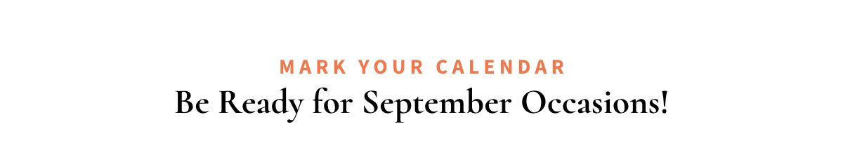 Mark Your Calendar »