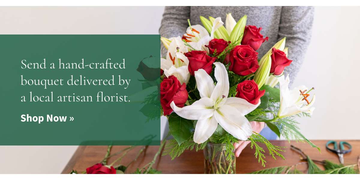 Send a hand-crafted bouquet delivered by a local artisan florist! »