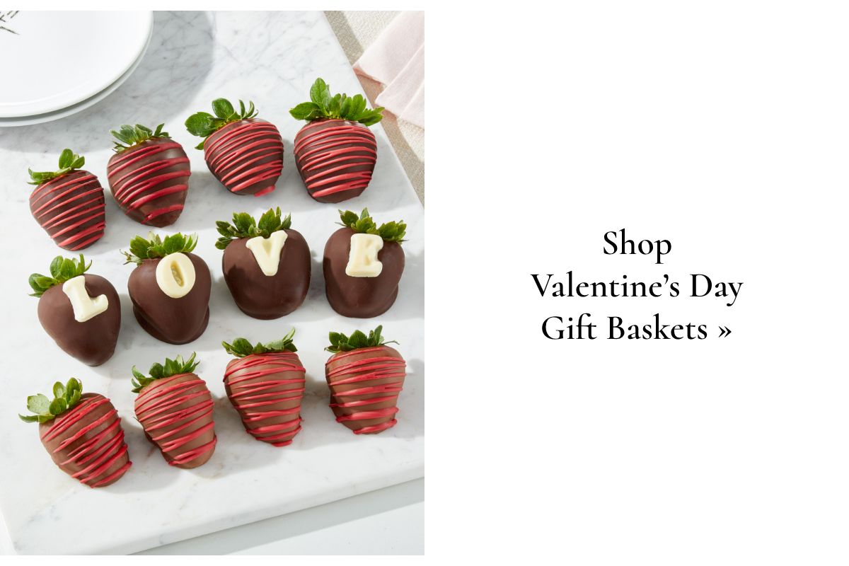 Shop Valentine's day gift baskets »