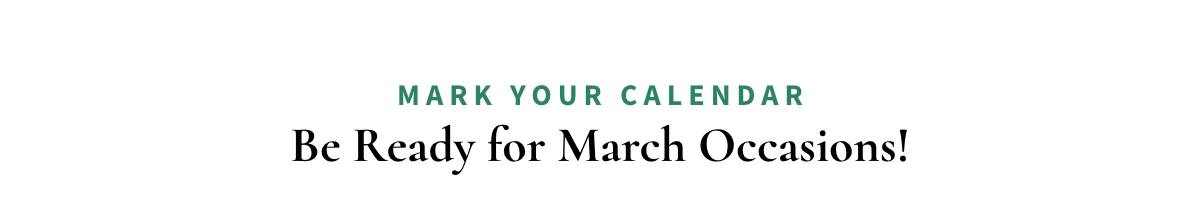 Mark Your Calendar »