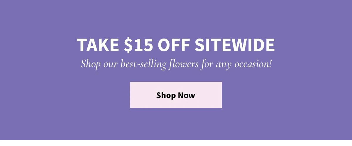 Take $15 Off Sitewide - Shop Now