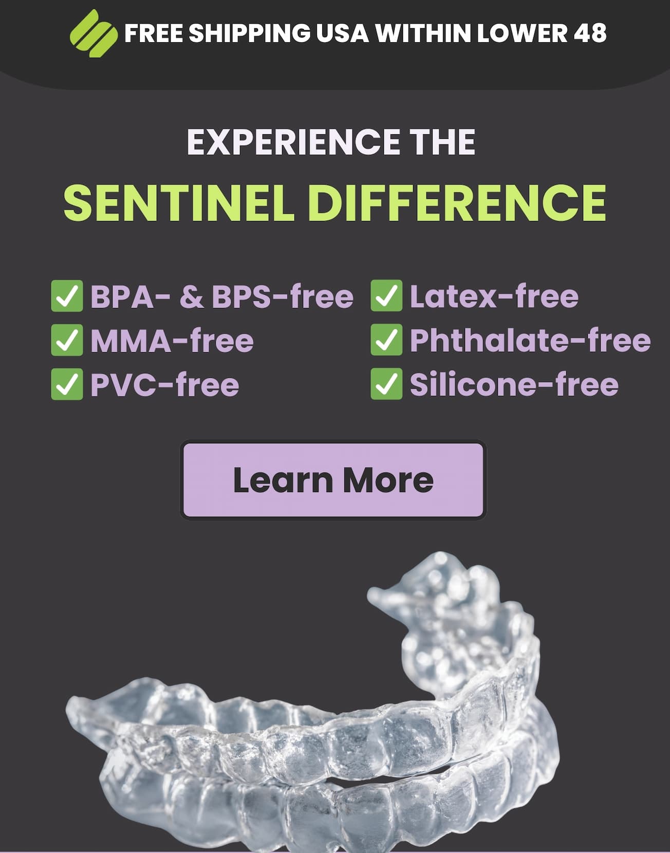 Allergies & Sensitivities: MMA, PVC, Latex in Night Guards