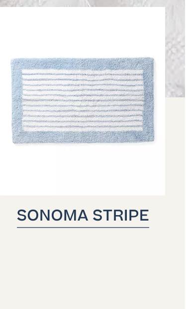 Sonoma Stripe Bath Rug