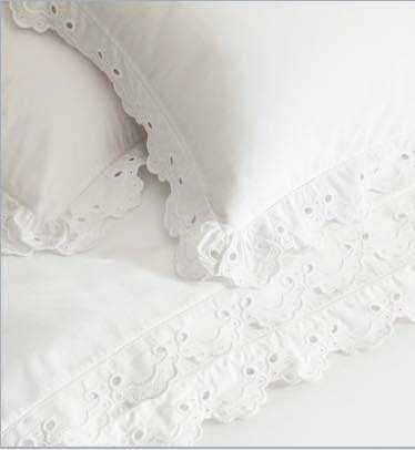 Antibes Eyelet Percale Bedding Set
