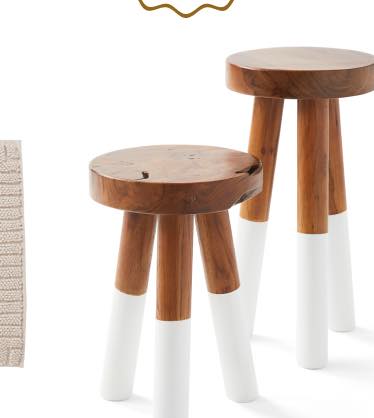 Dip-Dyed Stools