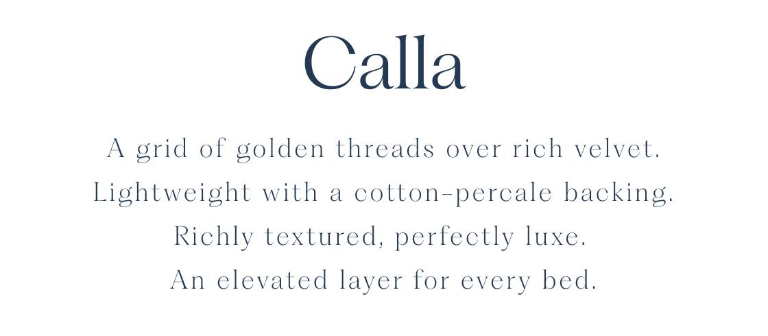 Calla Velvet Quilt