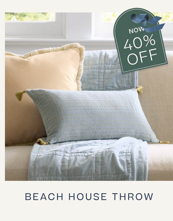 Beach House Velvet Throw