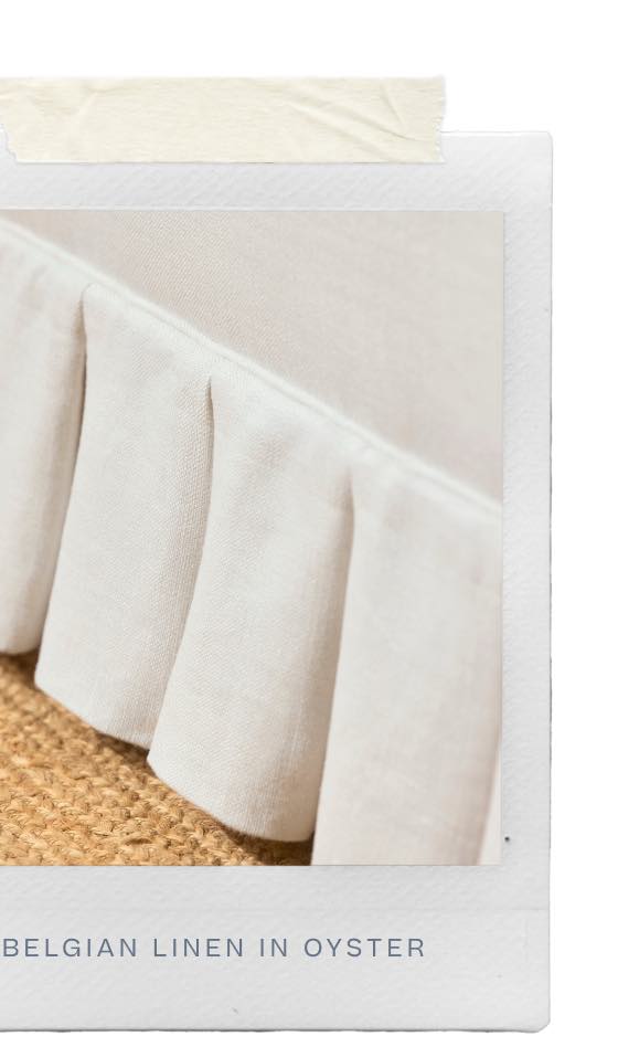 Belgian Linen Fabric Swatch - Oyster