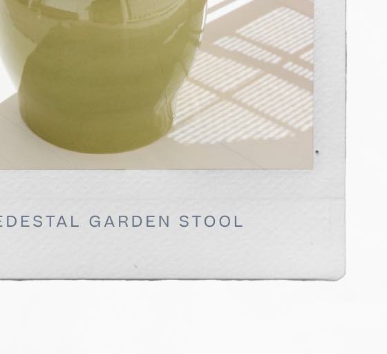 Pedestal Garden Stool