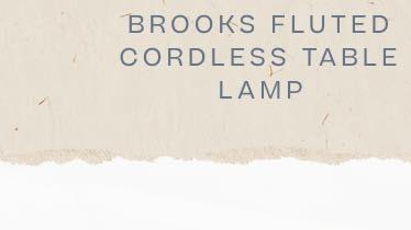 Brooks Fluted Cordless Table Lamp