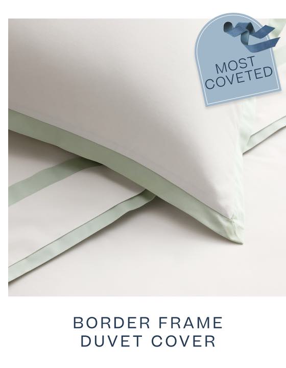 Border Frame Sateen Duvet Cover