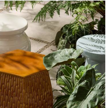 Bamboo Garden Stool