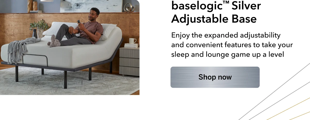 baselogic™ Silver Adjustable Base | Shop Now