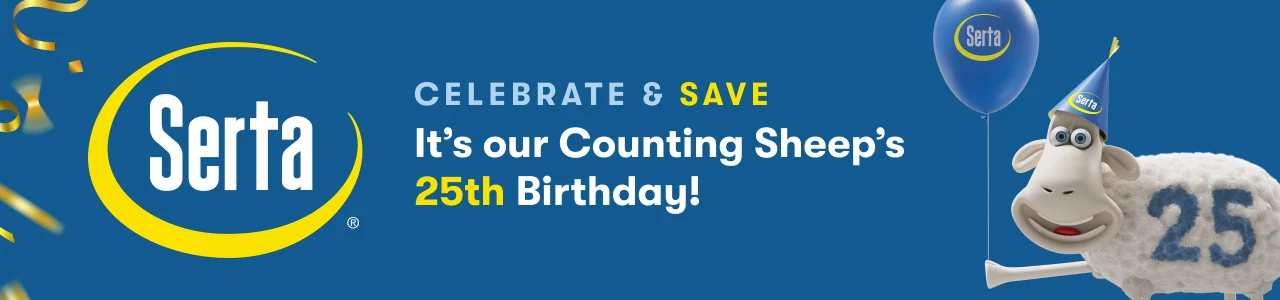 Serta&nbsp;| Celebrate & Save | It's our Counting Sheep's 25th Birthday!