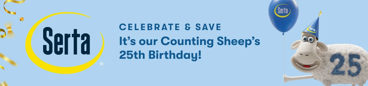 Serta&nbsp;| Celebrate & Save | It's our Counting Sheep's 25th Birthday!