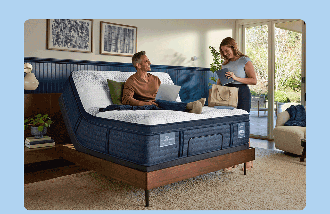 Serta iComfortPro&nbsp;| Designed with professional-grade latex foam and 5 zoned comfort for improved spinal alignment.&nbsp; | Save Now