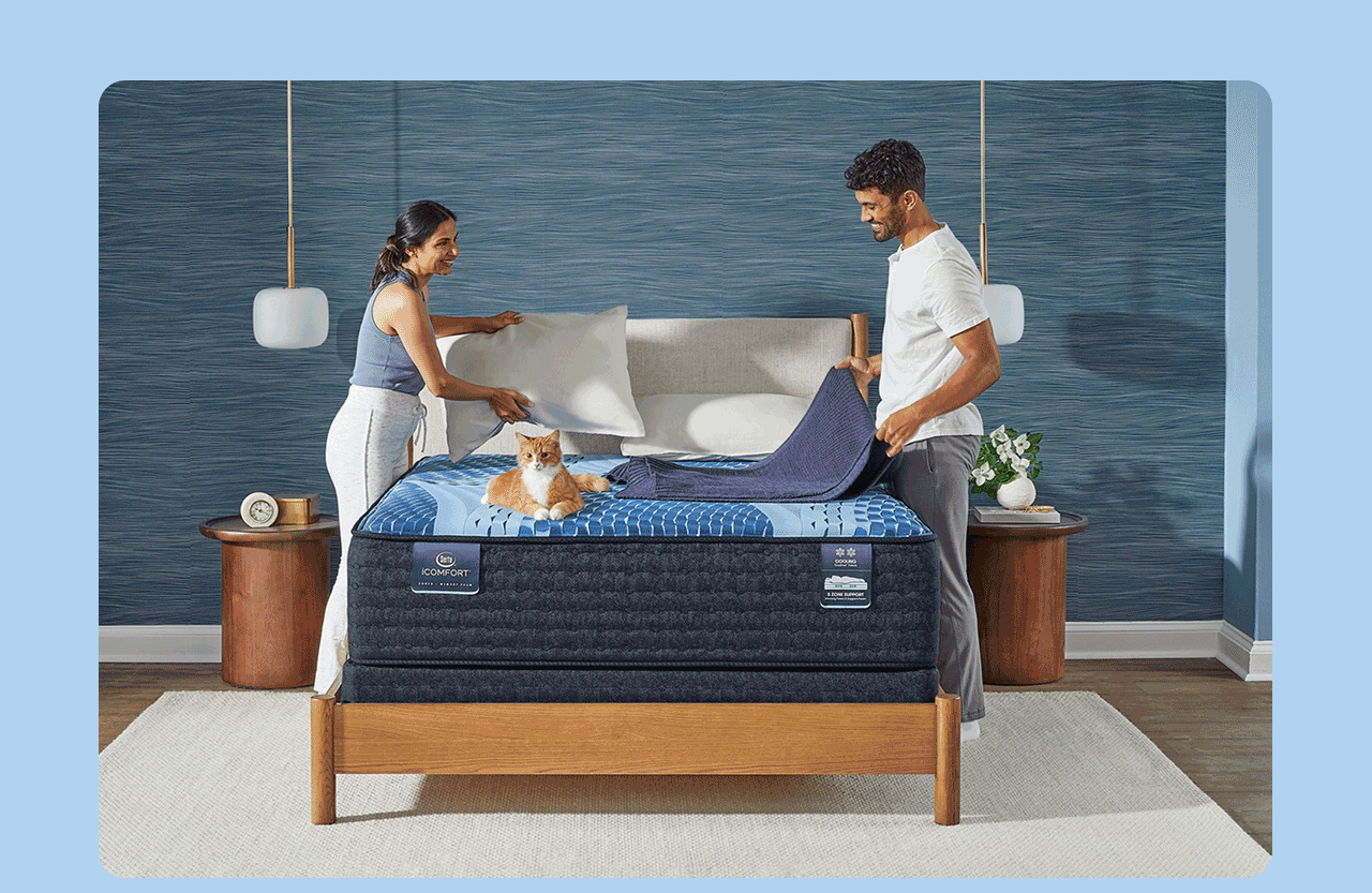 Serta iComfort&nbsp;| Featuring 5 zoned comfort for full-body alignment, plus supportive memory foam.&nbsp; | Save Now