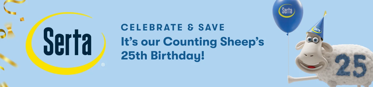 Serta&nbsp;| Celebrate & Save | It's our Counting Sheep's 25th Birthday!