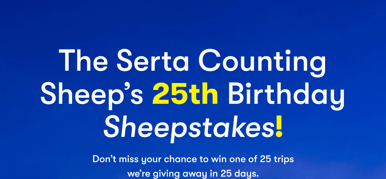 25th Birthday Sheepstakes