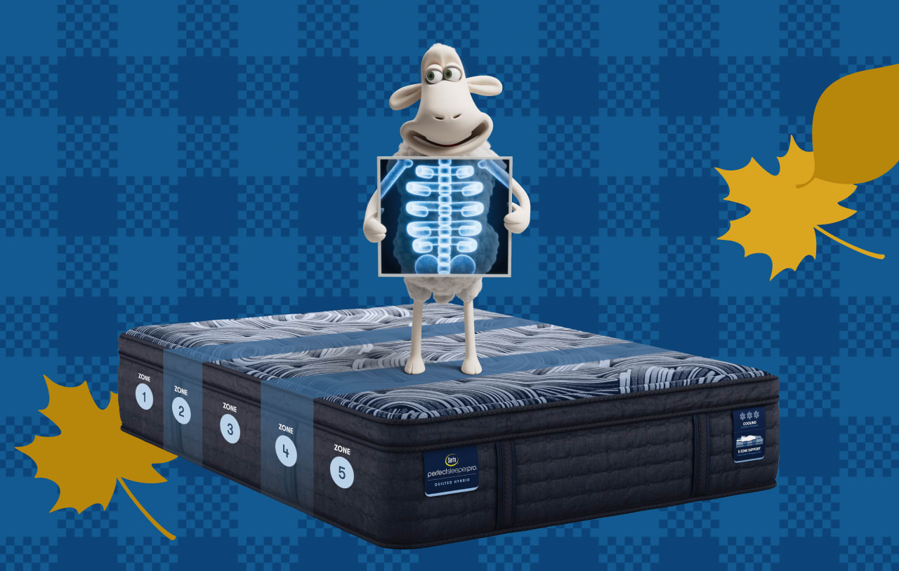 Serta® Perfect Sleeper Pro | Featuring our exclusive 5 support zones for improved spinal alignment, 100% naturally-derived* latex foam, responsive coils and an advanced cooling system.