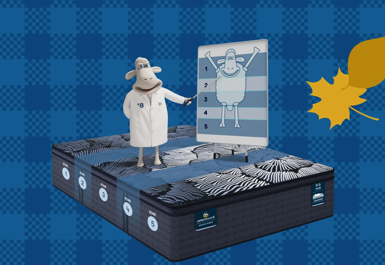 Serta® Perfect Sleeper X | Featuring 5 support zones designed for full-body alignment, with cooling technology, premium memory foam and responsive coils.