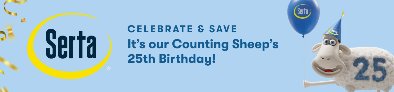 Serta&nbsp;| Celebrate & Save | It's our Counting Sheep's 25th Birthday!