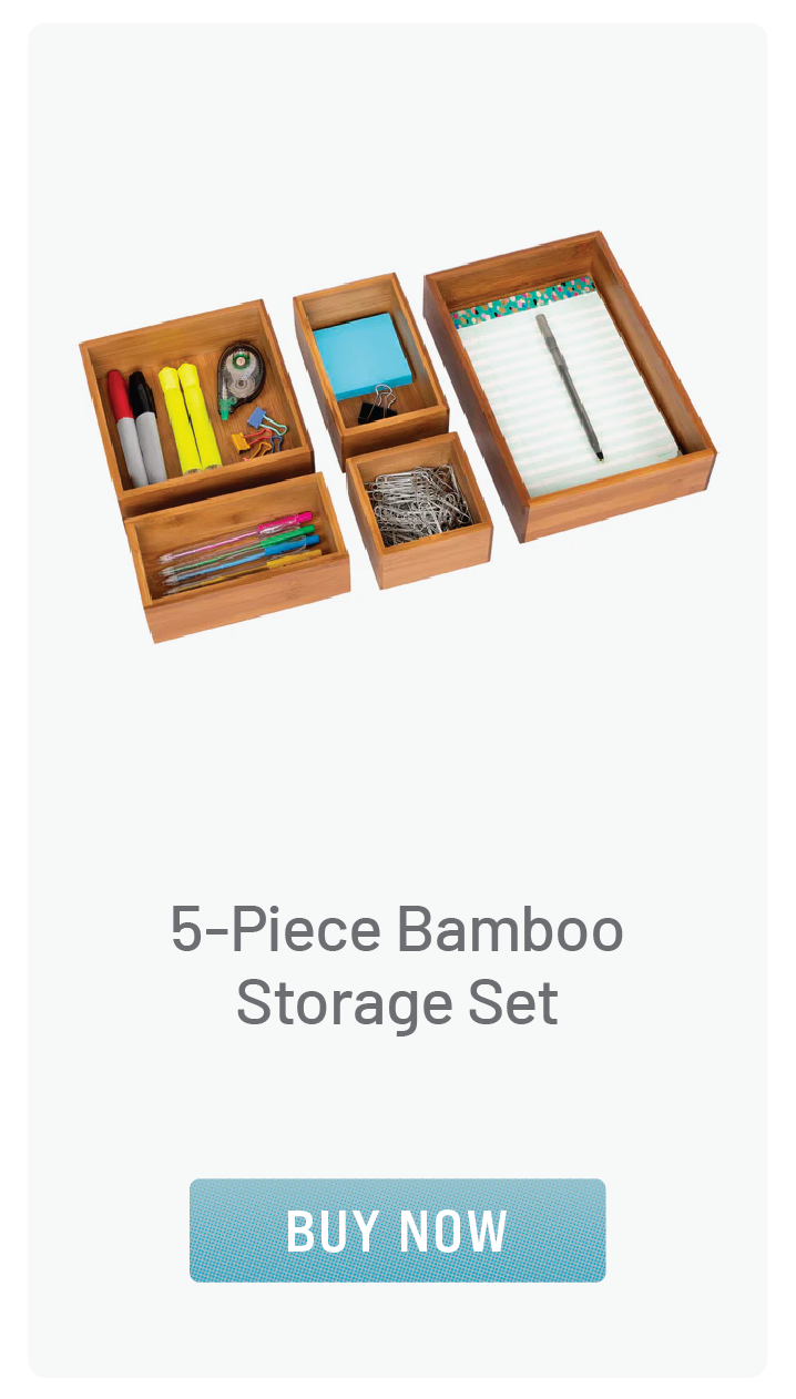 5-Piece Bamboo Storage Set