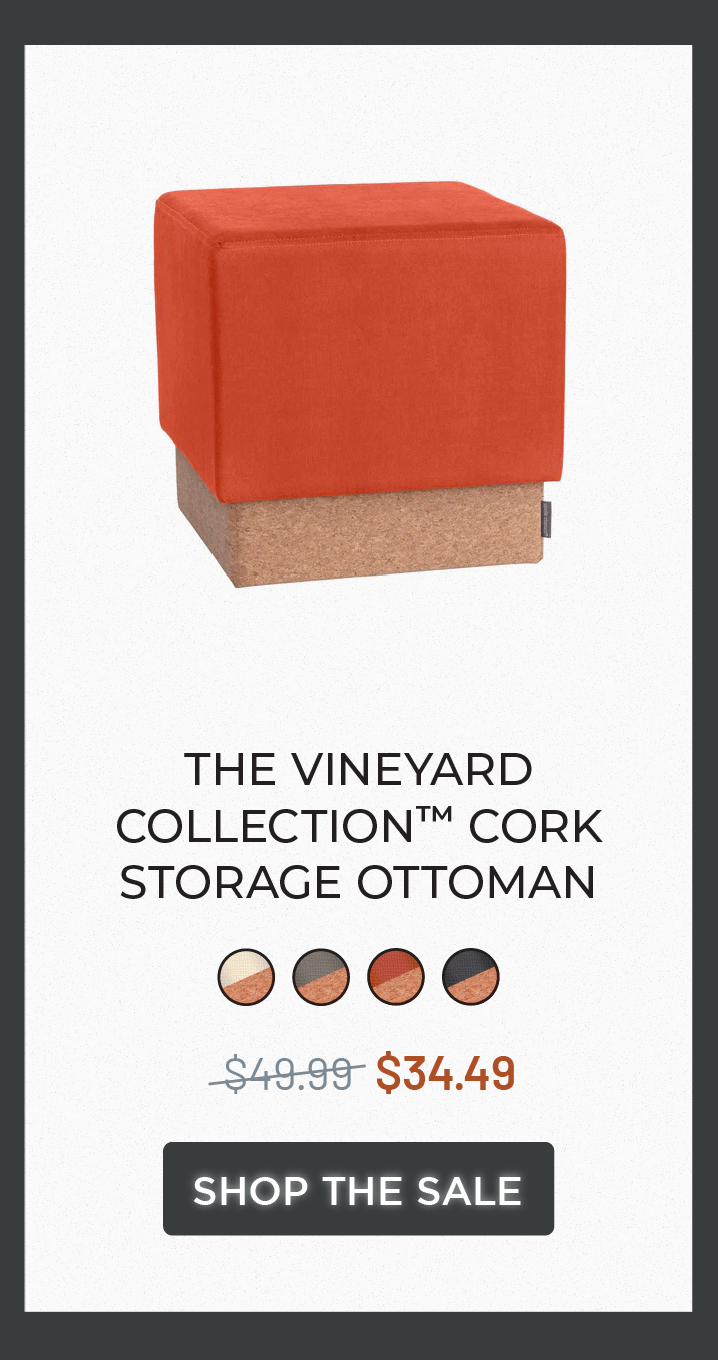 The Vineyard Collection™ Cork Storage Ottoman