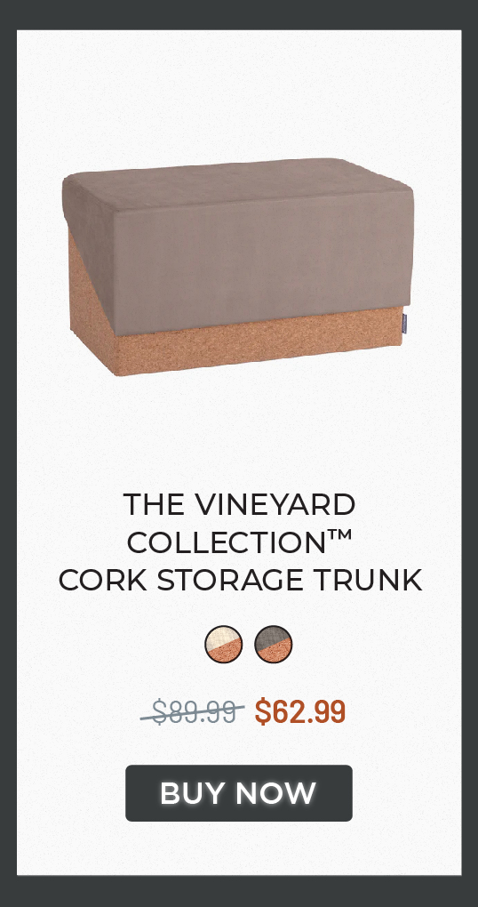 The Vineyard Collection™ Cork Storage Trunk