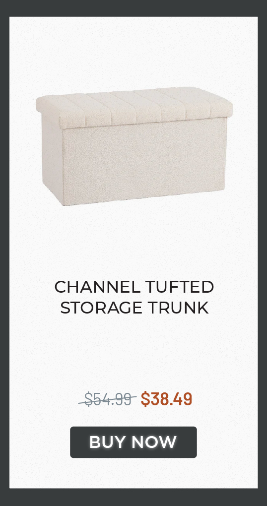 Channel Tufted Storage Trunk