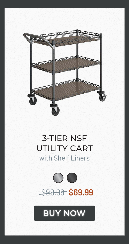3-Tier NSF Utility Cart 3-Tier NSF Utility Cart