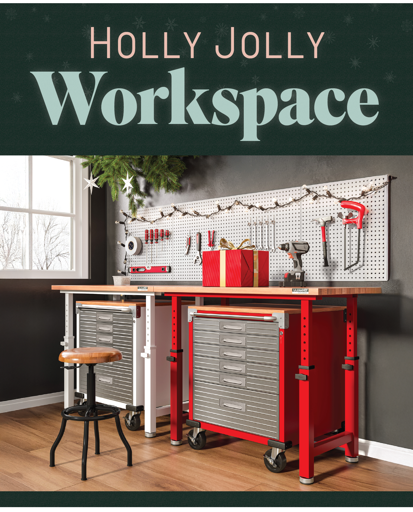 Holly Jolly Workspace