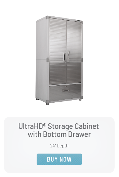 UltraHD® Storage Cabinet with Bottom Drawer, 24" Depth