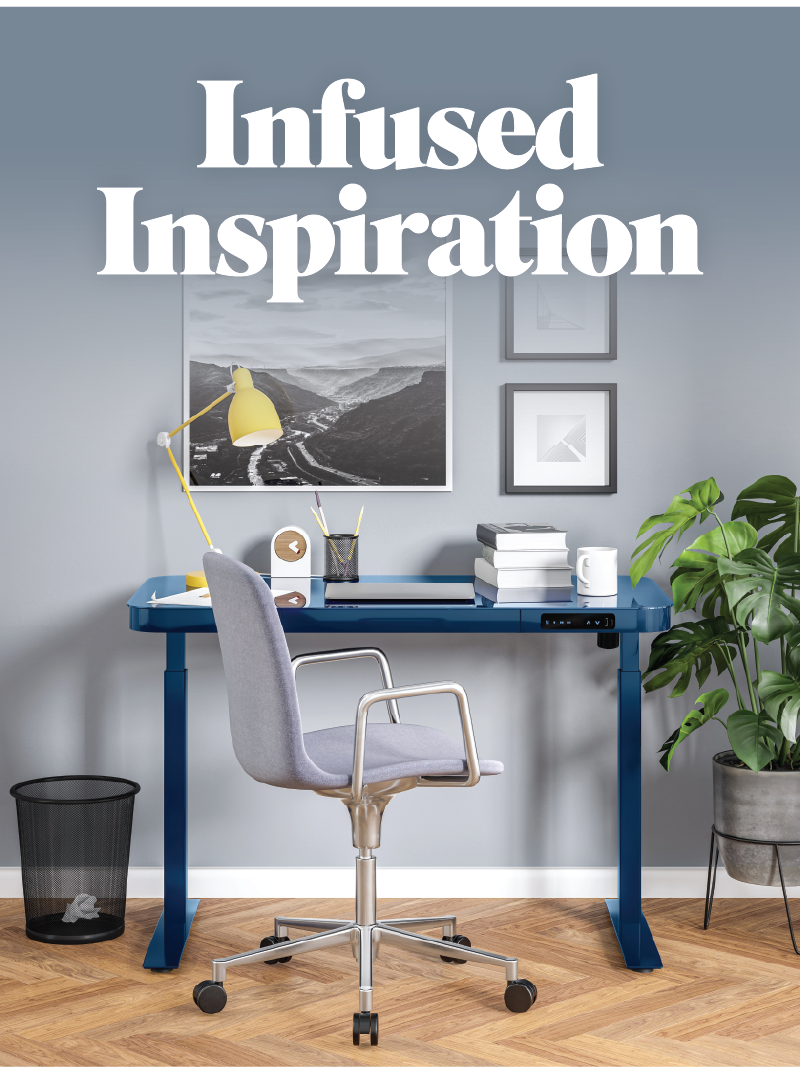 Infused Inspiration: airLIFT® 48" Tempered Glass Top Desks