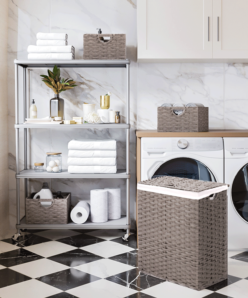 Hampers and Baskets in Warm Grey