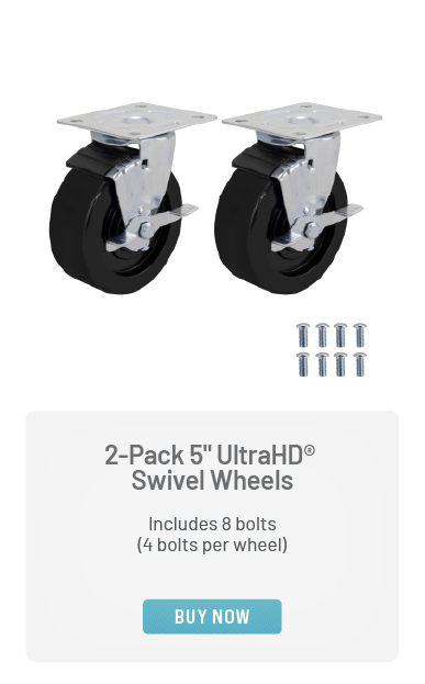 2-Pack 5" UltraHD® Swivel Wheels