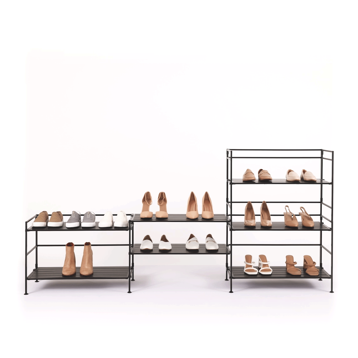 Our Shoe Racks in Various Configurations