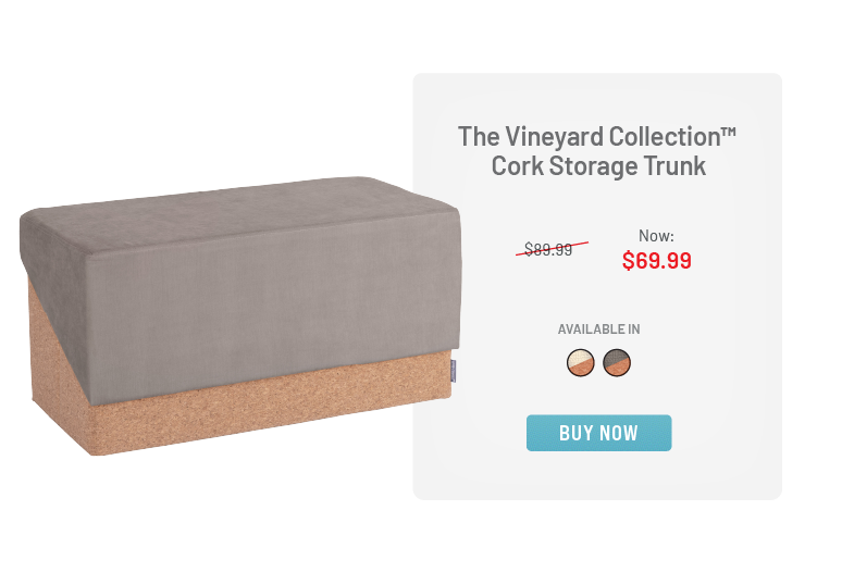 The Vineyard Collection™ Cork Storage Trunk