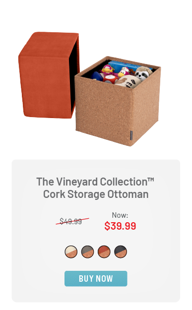 The Vineyard Collection™ Cork Storage Ottoman