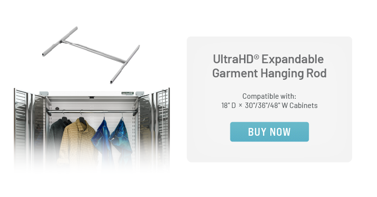 UltraHD® Expandable Garment Hanging Rod, Compatible with: 18" D x 30"/36"/48"