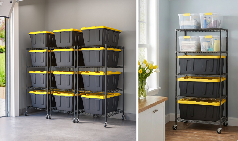 4-Tier and 5-Tier UltraDurable® NSF-Certified Steel Shelving