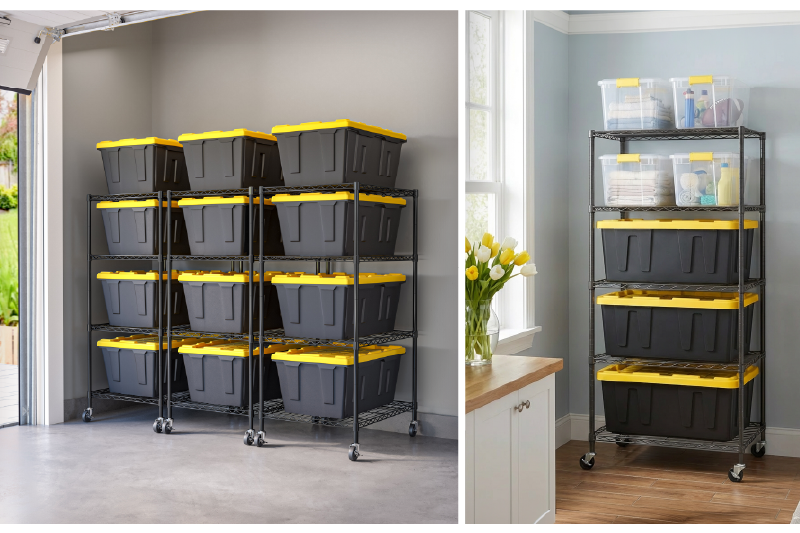 4-Tier and 5-Tier UltraDurable® NSF-Certified Steel Shelving