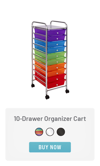 10-Drawer Organizer Cart